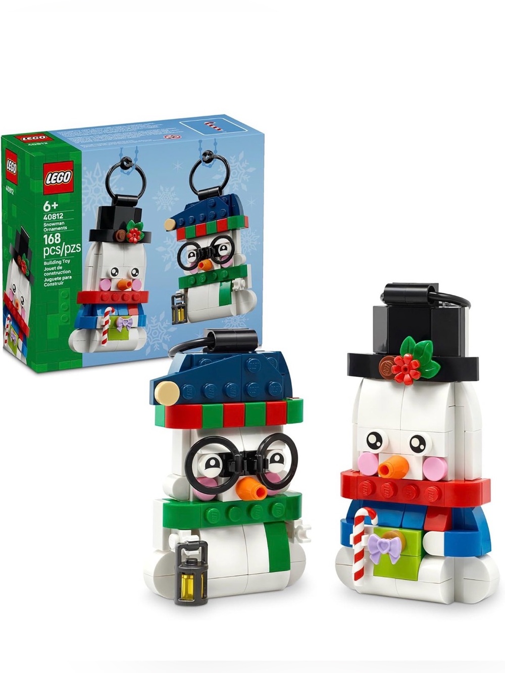 LEGO Snowman Christmas Ornaments